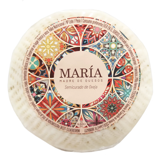 Queso MINI Semicurado de Oveja Natural - María Madre de Quesos