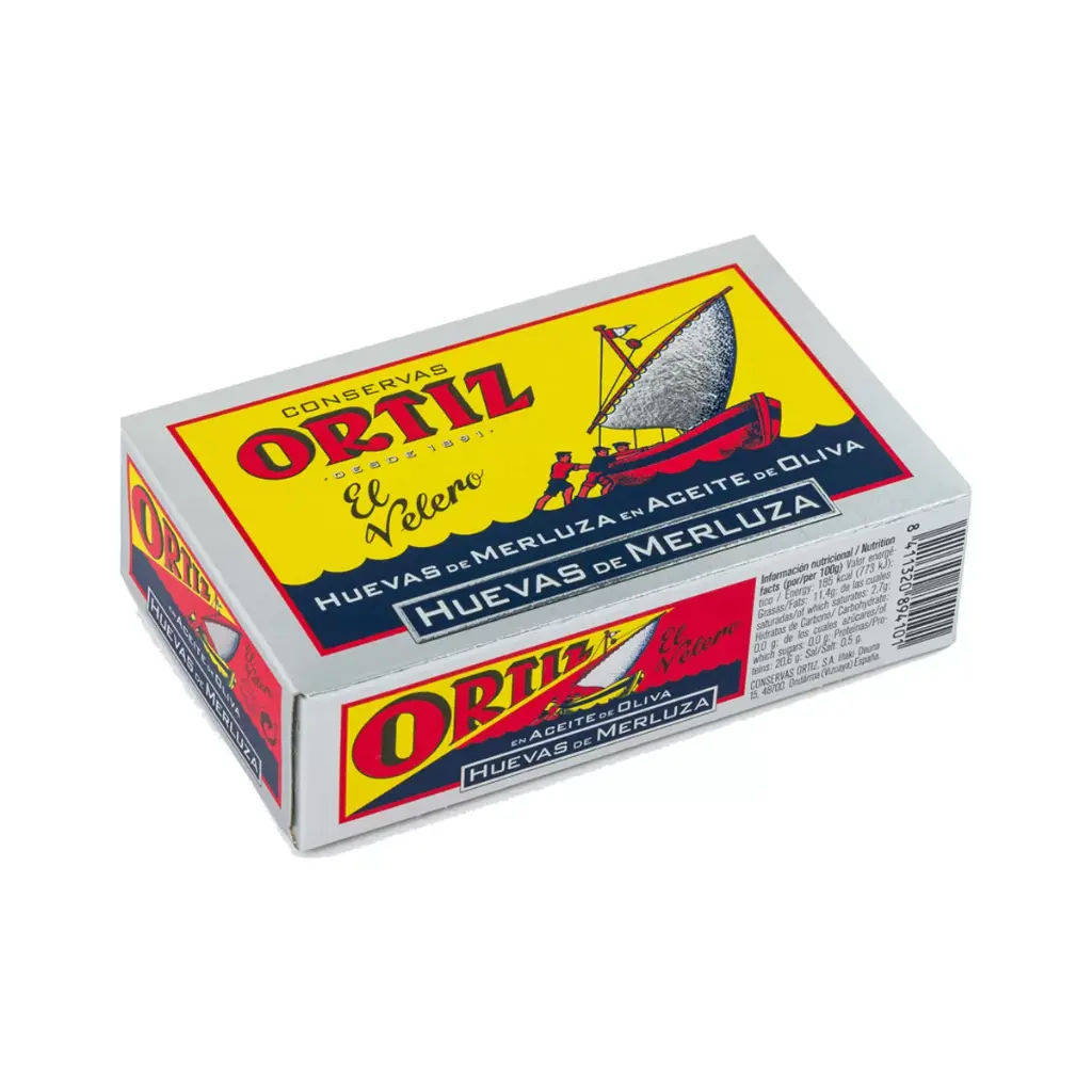 Huevas de Merluza en Aceite de Oliva - Conserva Ortiz