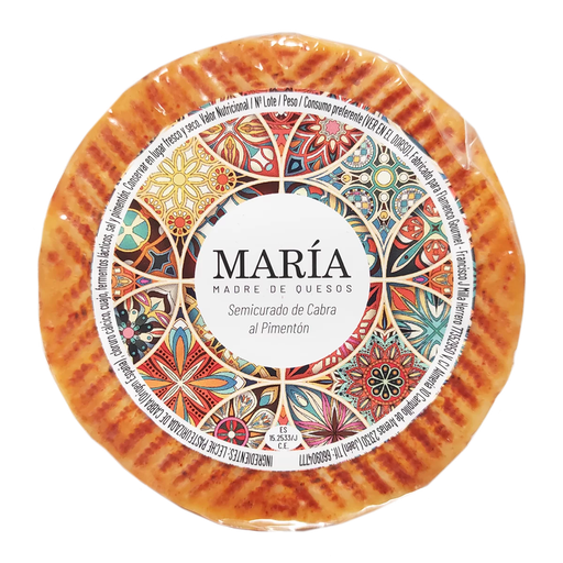 [Q08] Queso MINI Semicurado de Cabra al Pimentón - María Madre de Queso